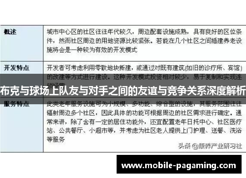 布克与球场上队友与对手之间的友谊与竞争关系深度解析